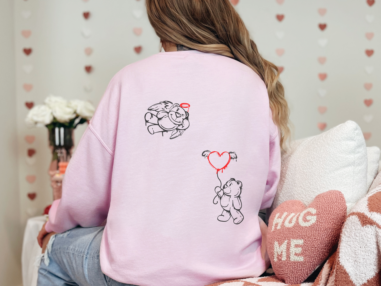 Tic Tac Toe Valentine Sweatshirt (Single Color)