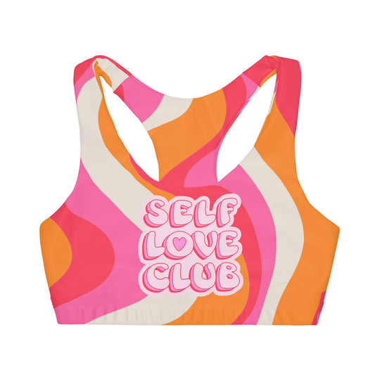 Youth "Self Love Club" Double Lined Seamless Sports Bra