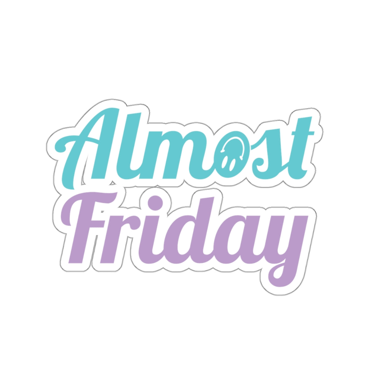 Pastel Almost Friday Sticker – Lucky Cheer Co.