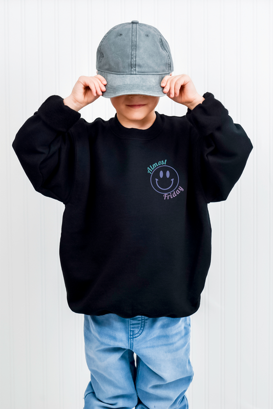 Youth Pastel Almost Friday Sweatshirt