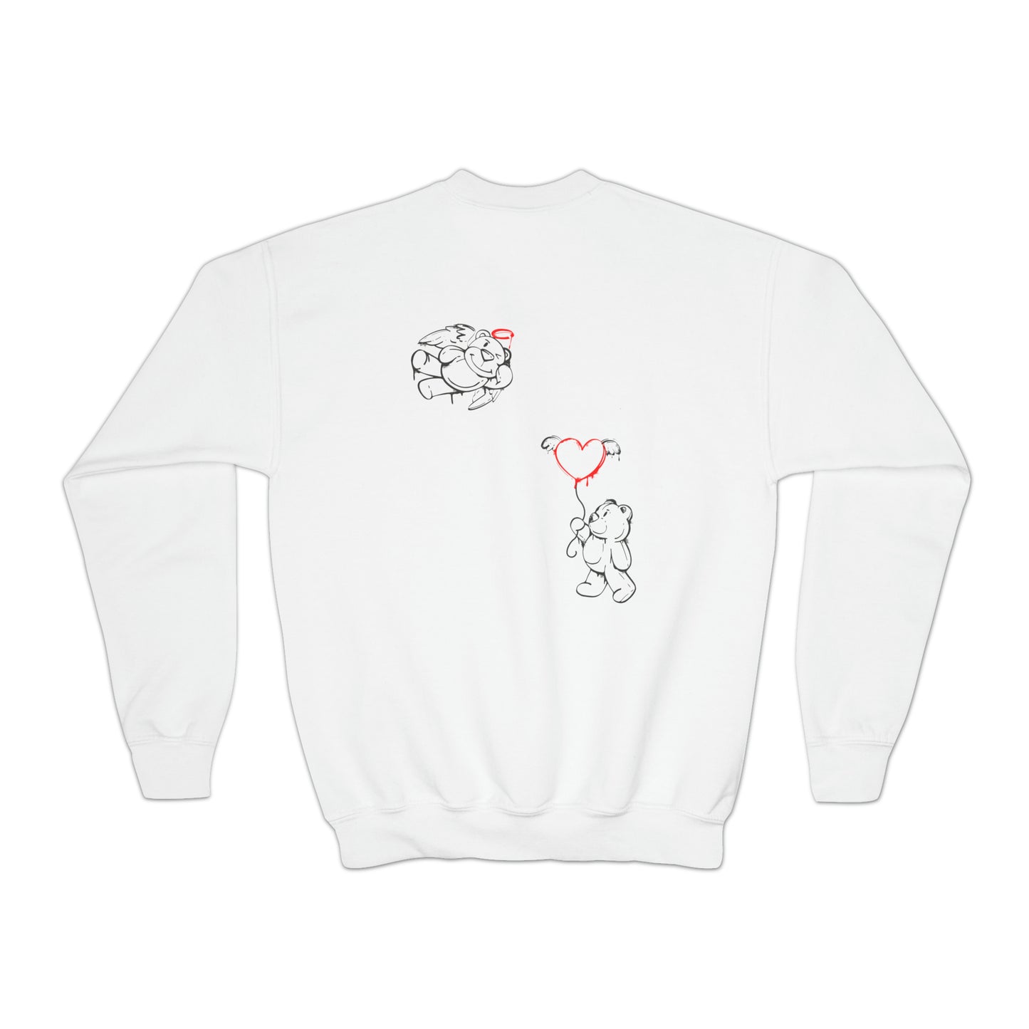 Youth Tic Tac Toe Valentine Crewneck Sweatshirt