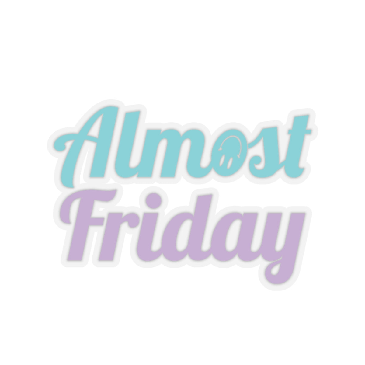 Pastel Almost Friday Sticker – Lucky Cheer Co.